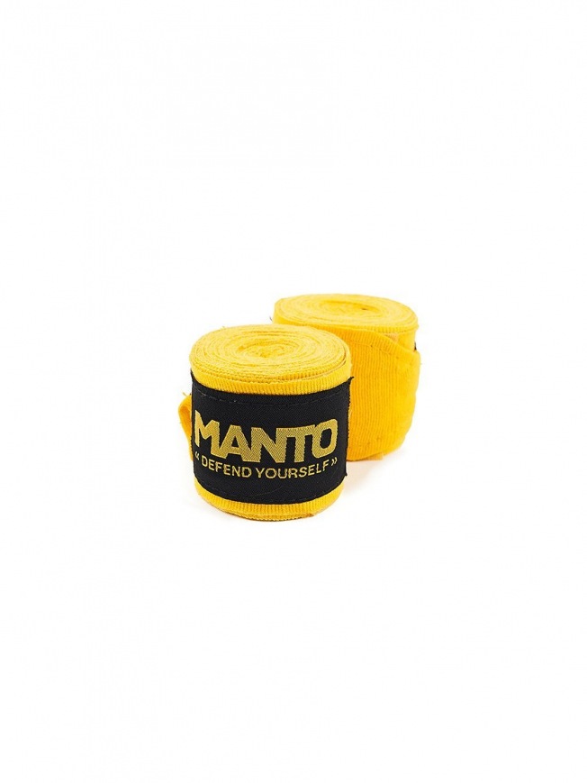 Бинты боксерские Manto Defend V2 - Yellow (4m)