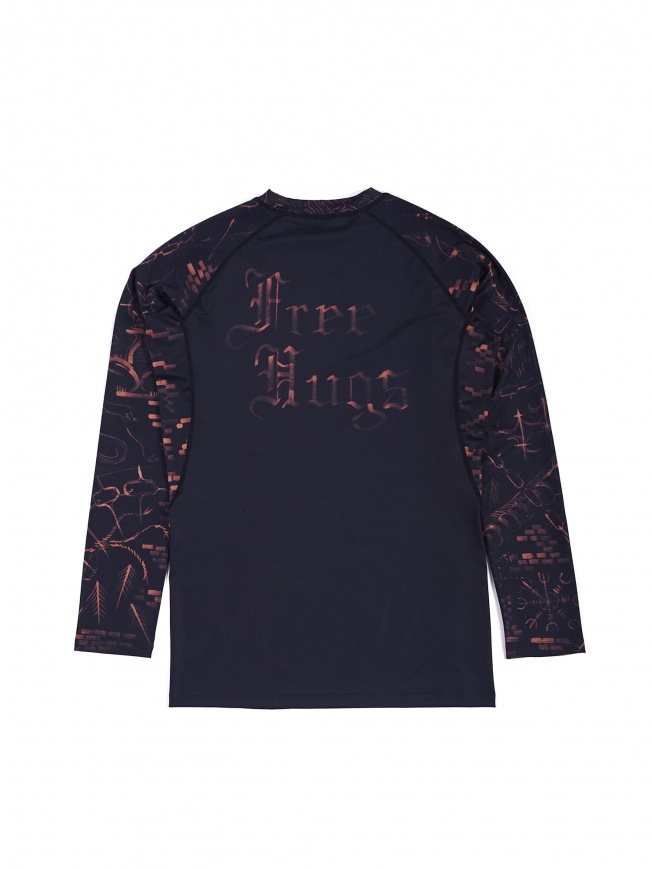 Рашгард Manto Free Hugs LS - Black | Фото 1