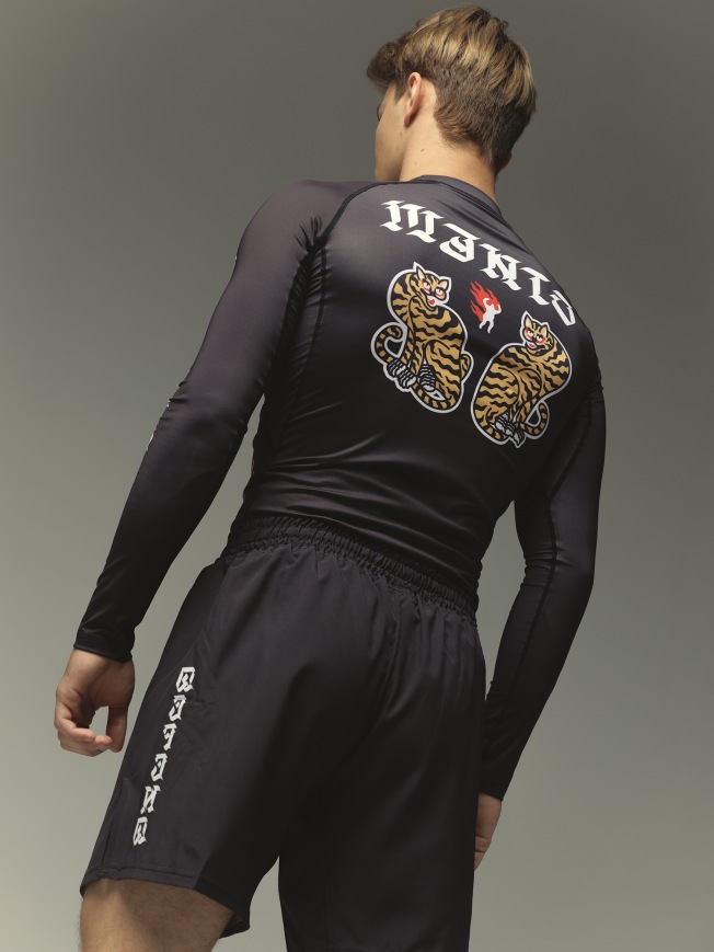 Рашгард Manto Tigers LS - Black | Фото 2