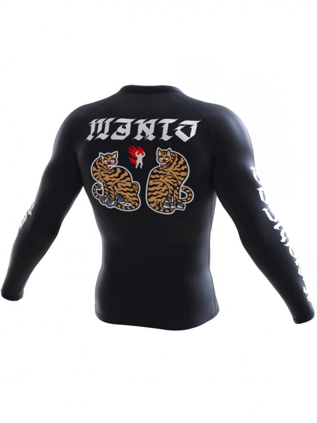 Рашгард Manto Tigers LS - Black | Фото 3