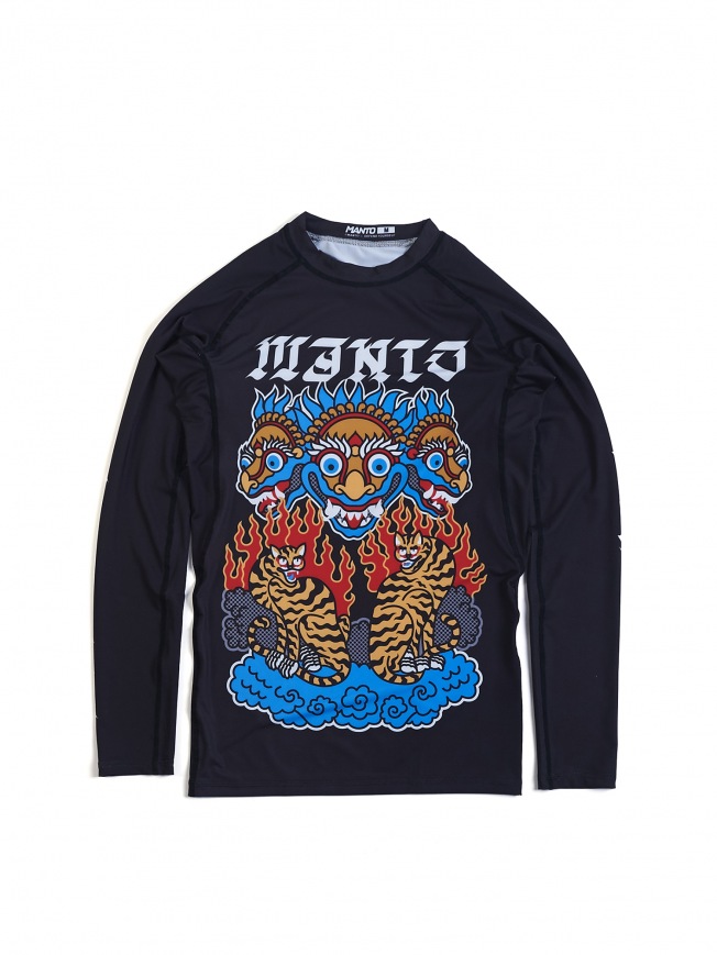 Рашгард Manto Tigers LS - Black | Фото 4