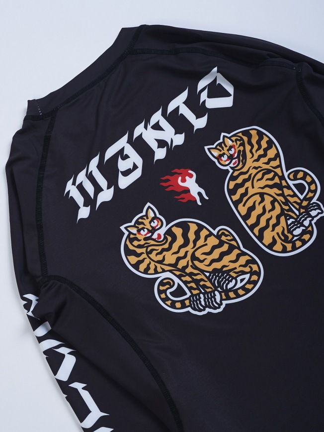 Рашгард Manto Tigers LS - Black | Фото 5
