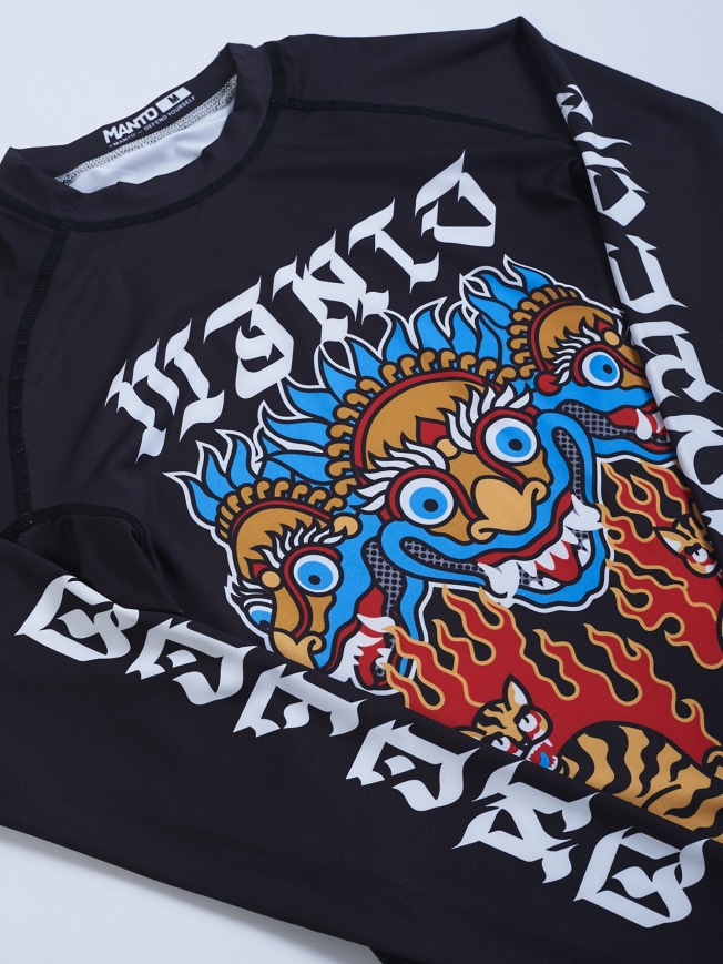 Рашгард Manto Tigers LS - Black | Фото 6