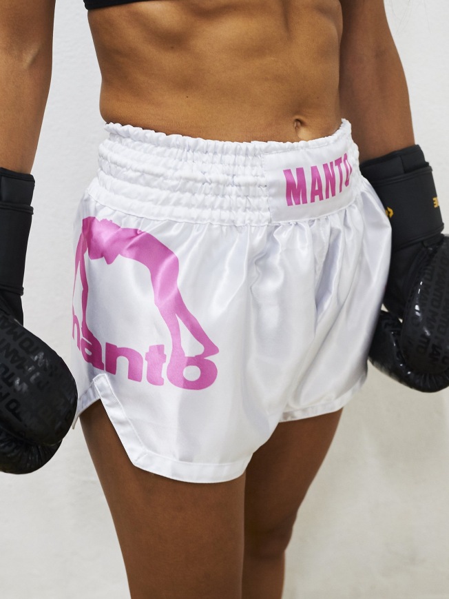 Тайские шорты Manto Muay Thai Dual - White | Фото 1