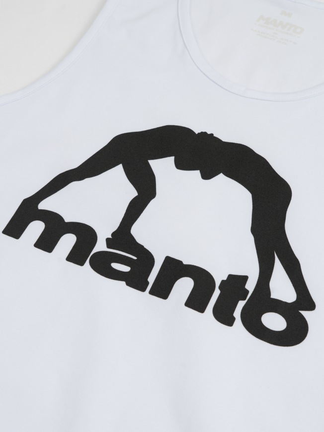 Майка повседневная мужская, спортивная Manto Vibe 25 - White | Фото 1