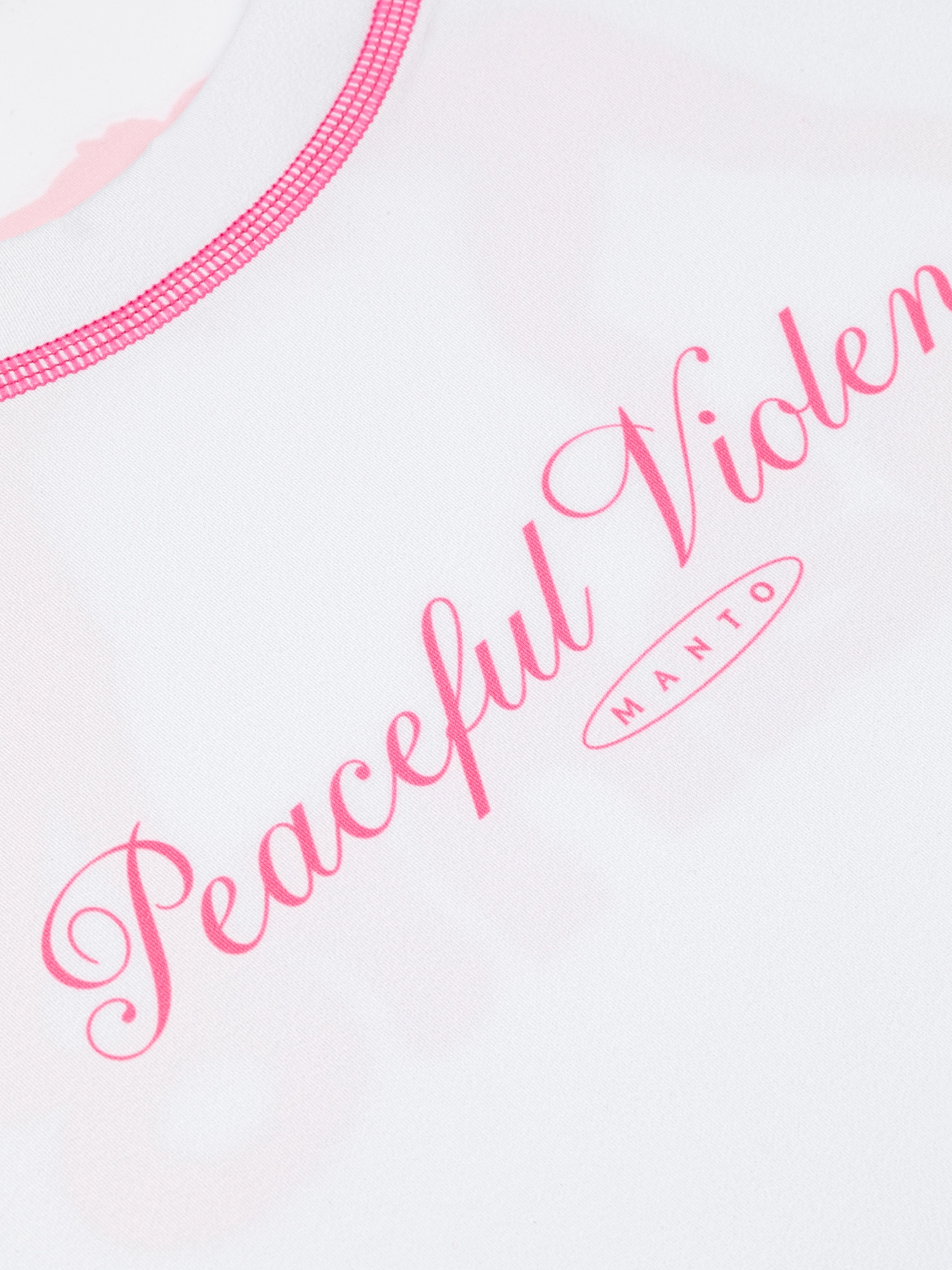 Женский рашгард Manto Peaceful Violence - White | Фото 2