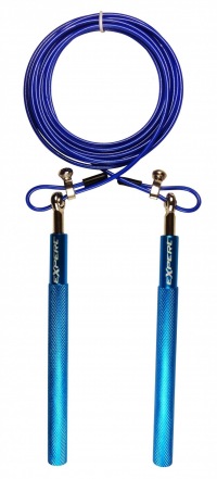 Скакалка скоростная Fight Expert X-Rope (XR08D-Синий, ручки металл)