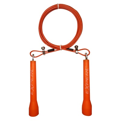 Скакалка скоростная EXPERT X-Rope (XR03B-Оранжевый, ручки пластик)
