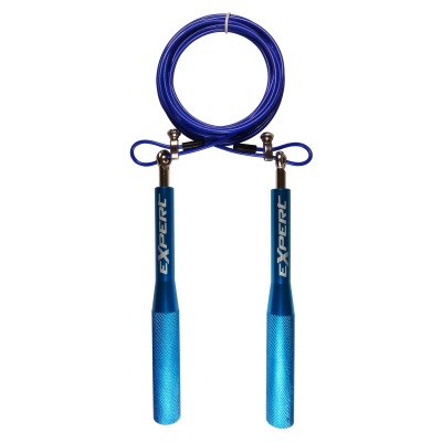 Скакалка скоростная EXPERT X-Rope (XR05D-синий, ручки металл)