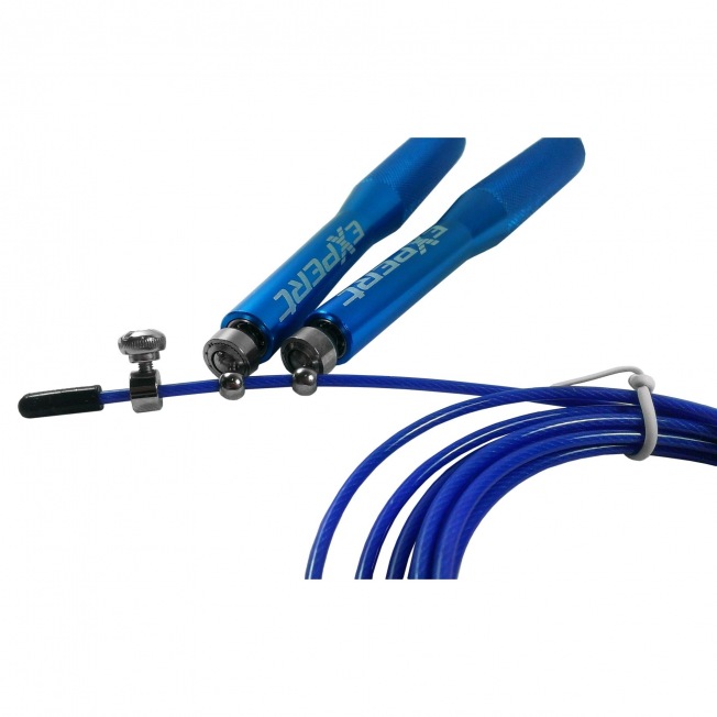 Скакалка скоростная EXPERT X-Rope (XR05G-Синий, ручки металл) | Фото 1