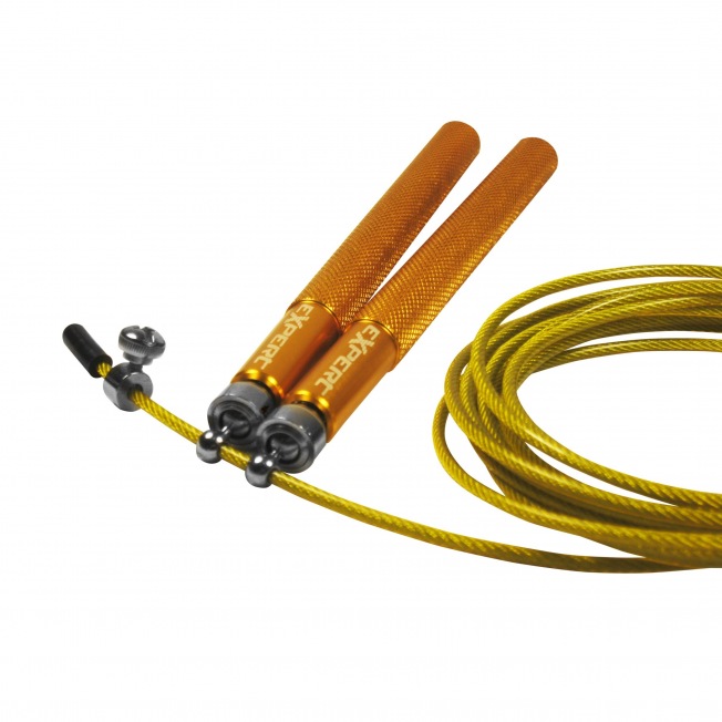 Скакалка скоростная EXPERT X-Rope (XR08G-Золото, ручки металл) | Фото 1