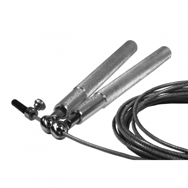 Скакалка скоростная EXPERT X-Rope (XR08D-серебро, ручки металл) | Фото 2