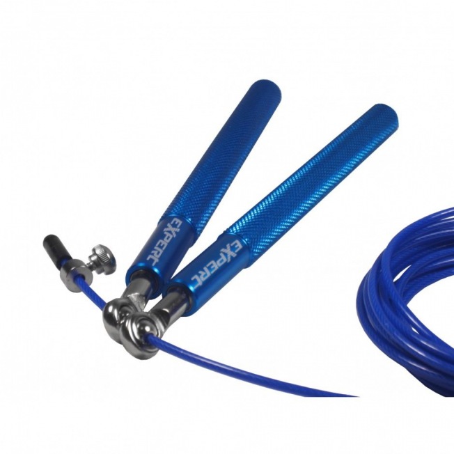 Скакалка скоростная Fight Expert X-Rope (XR08D-Синий, ручки металл) | Фото 1