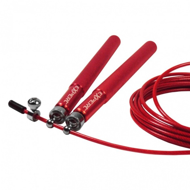 Скакалка скоростная Fight Expert X-Rope (XR08G-Красный, ручки металл) | Фото 1
