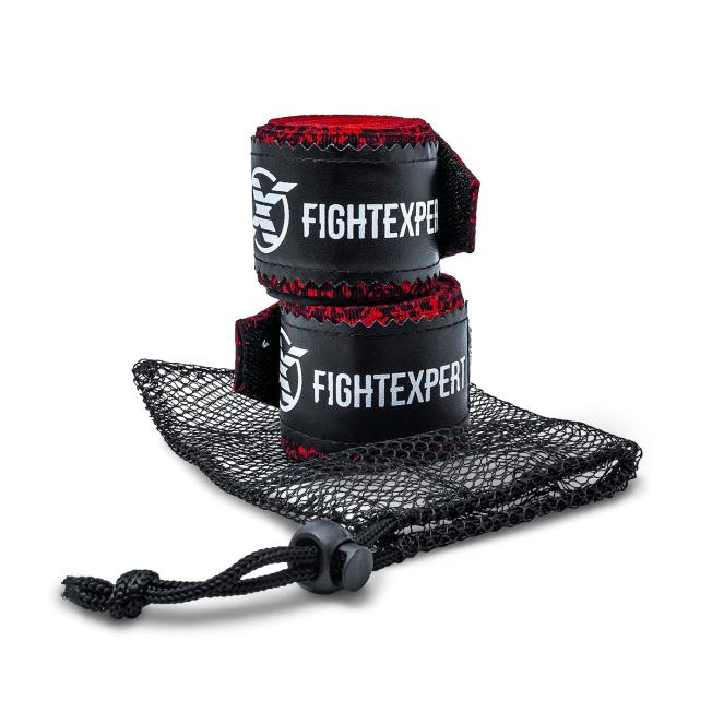 Бинты боксерские Fight Expert Fancy - Red/Black (4.5m) | Фото 2