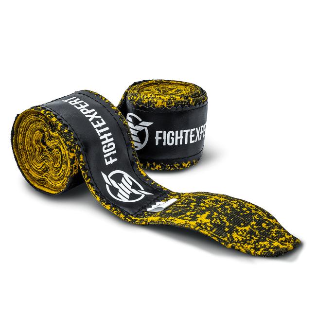 Бинты боксерские Fight Expert Fancy - Yellow/Black (4.5m)