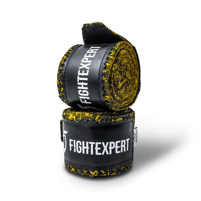 Бинты боксерские Fight Expert Fancy - Yellow/Black (4.5m) | Фото 1