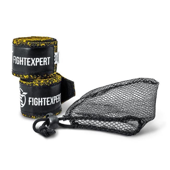 Бинты боксерские Fight Expert Fancy - Yellow/Black (4.5m) | Фото 2