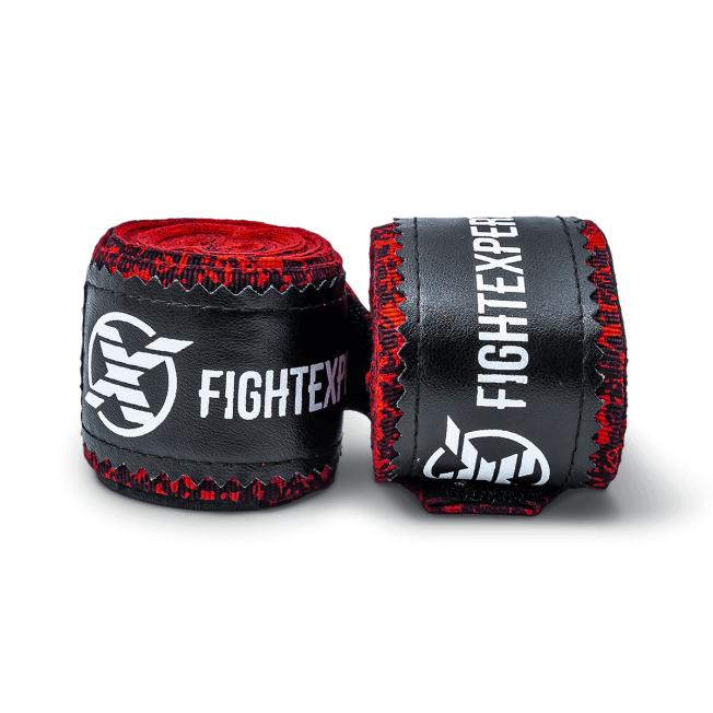 Бинты боксерские Fight Expert Fancy - Red/Black (3.5m) | Фото 1