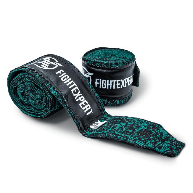 Бинты боксерские Fight Expert Fancy - Emerald/Black (3.5m)