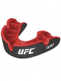 Детская боксерская капа Opro Silver Level UFC - Black/Red