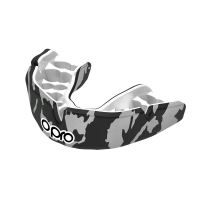 Боксерская капа OPRO Instant Custom-Fit Camo - Black/White/Silver