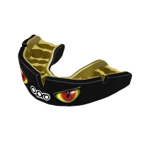 Боксерская капа OPRO Instant Custom-Fit Eyes - Black/Red/Gold