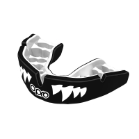 Боксерская капа OPRO Instant Custom-Fit Jaws - Black/White/White