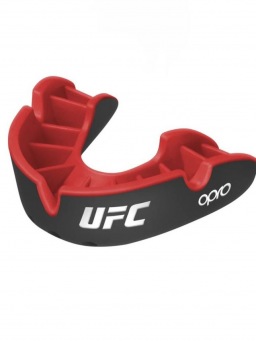 Боксерская капа Opro Silver Level UFC - Black/Red