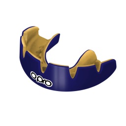 Боксерская капа Opro Instant Custom Braces Single Colour - Dark Blue/Gold
