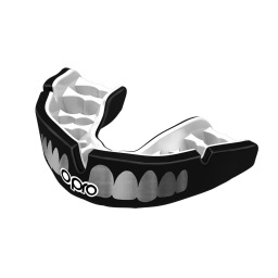 Боксерская капа Opro Instant Custom Teeth - Black/Silver/White