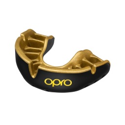Боксерская капа Opro Self-Fit Gold - Black/Gold