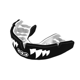 Боксерская капа OPRO Instant Custom-Fit Jaws - Black/White/White