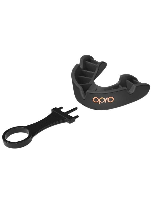 Детская боксерская капа Opro Self-Fit Bronze UFC - Black | Фото 2