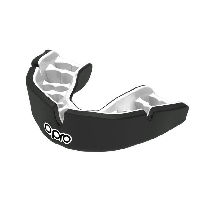 Боксерская капа Opro Instant Custom Single Colour - Black/White