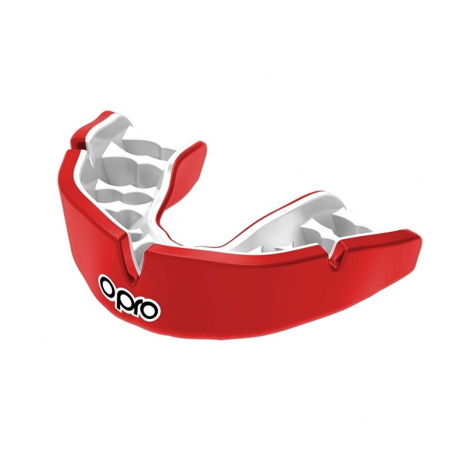 Боксерская капа Opro Instant Custom Single Colour - Red/White
