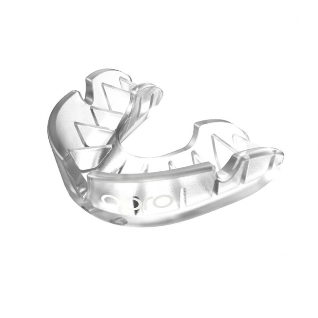 Боксерская капа Opro Self-Fit Silver - Clear