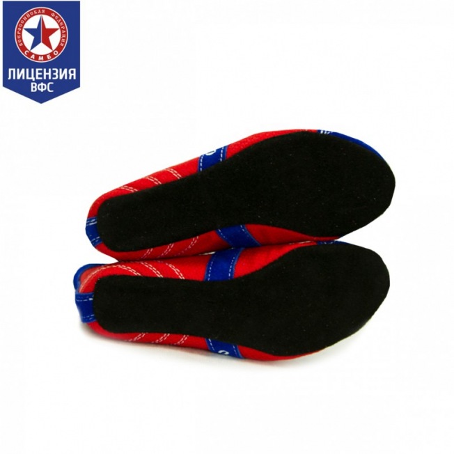 Детские борцовки для самбо Крепыш ВФС - Син/Кр | Фото 4