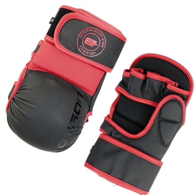 Перчатки ММА тренировочные BoyBo Wings BBGL-26 Flex - Чер/Крас | Фото 1
