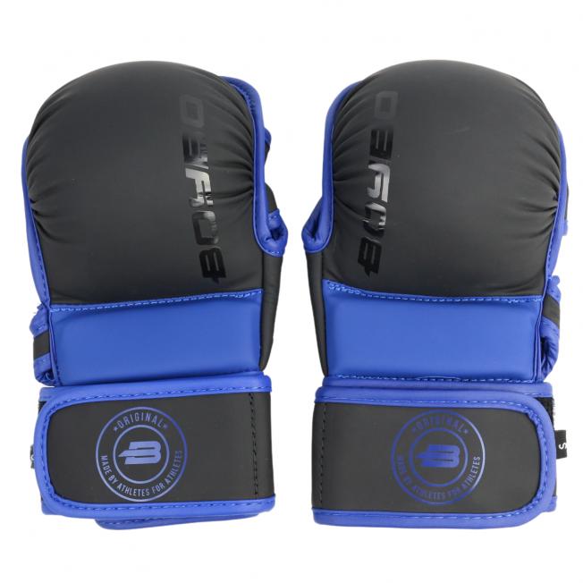 Перчатки ММА тренировочные BoyBo Wings BBGL-26 Flex - Чер/Син | Фото 1