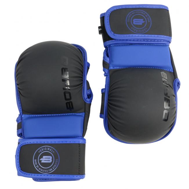 Перчатки ММА тренировочные BoyBo Wings BBGL-26 Flex - Чер/Син | Фото 3