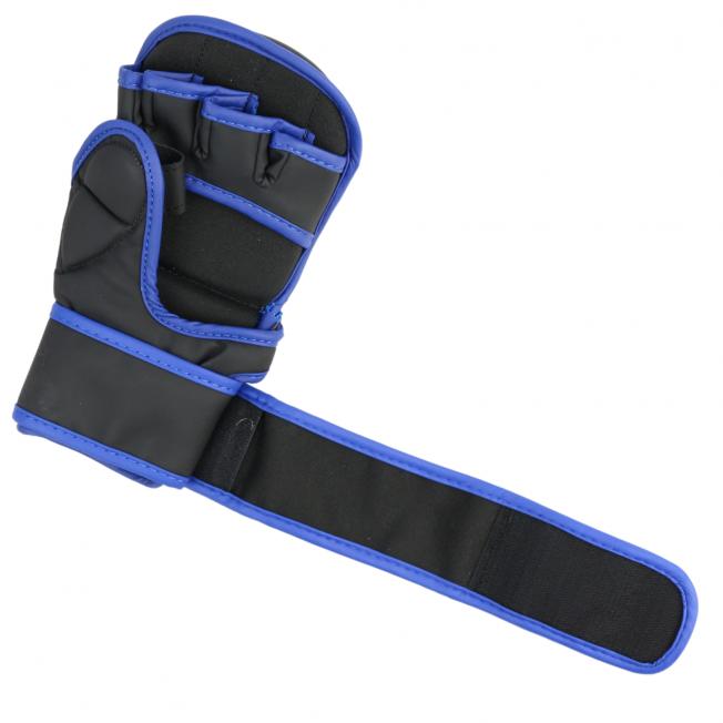 Перчатки ММА тренировочные BoyBo Wings BBGL-26 Flex - Чер/Син | Фото 7