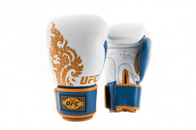 Боксерские перчатки UFC Premium True Thai - White/Blue