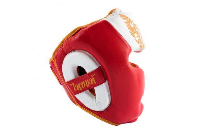 Боксерский шлем UFC Premium True Thai - White/Red | Фото 6