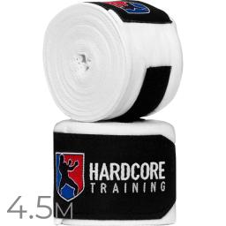 Боксерские бинты Hardcore Training Superior - White (4.5m)