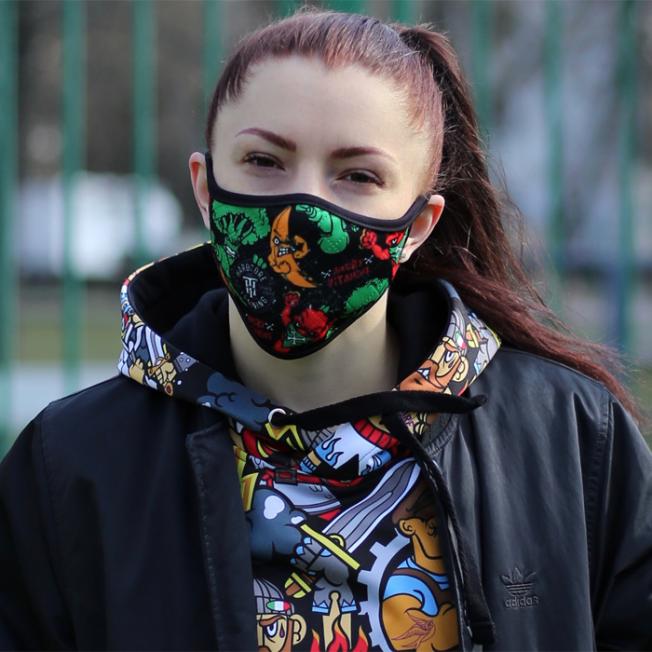 Защитная неопреновая маска Hardcore Training Angry Vitamins | Фото 2