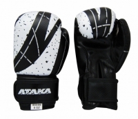 Детские боксерские перчатки Ataka Carbon 6 oz - Black