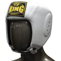 Открытый боксерский шлем Top King Boxing - White