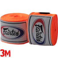 Боксерские бинты Fairtex - Orange (3m)