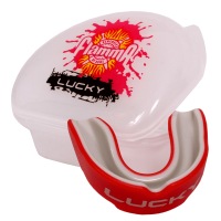Детская боксерская капа Flamma Lucky - Red/Grey